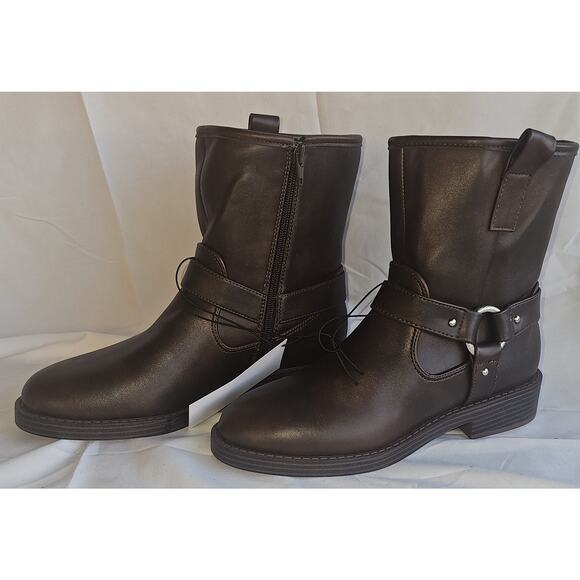 DV Dolce Vita Women's Poca Harness-Strap Moto Booties - Picture 3 of 6